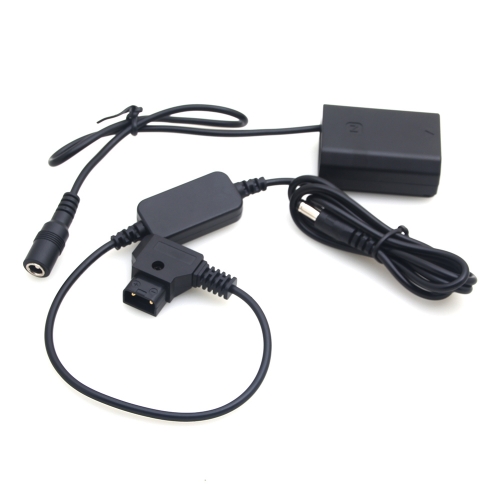 Sony NP-FZ100 full decoding Dummy battery + D-TAP (straight cable)