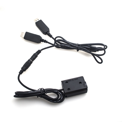 Sony NP-FW50 full decoding Dummy battery + 5V 2A dual USB cable