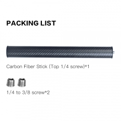 Pure Carbon 3K Texture 50kg High Payload Carbon Fiber Stick