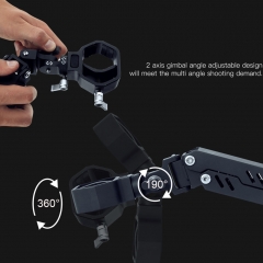 Compact Tiltable Universal Single Handle Gimbal Supporting Vest System