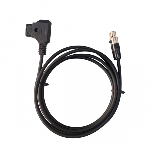 Straight 1.5m D-Tap to Mini XLR 4 Pin Power Cable for TVLOGIC Monitor